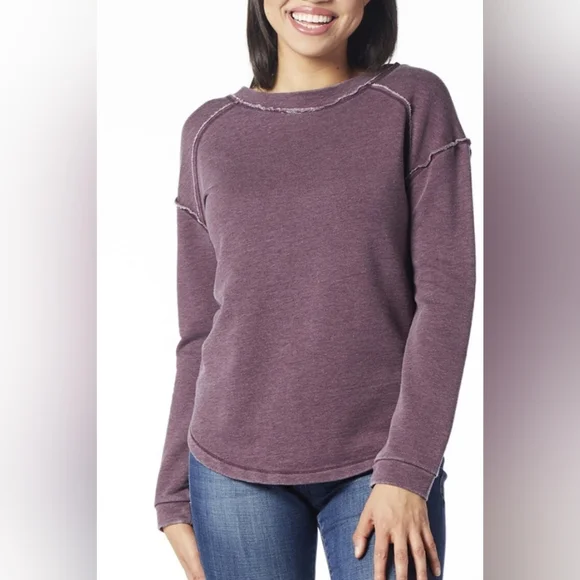 Jag Jeans Purple-Plum Belle Sweatshirt - Picture 1 of 16